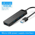 usb 30 hub 4-port | aluminum alloy usb splitter | high-speed data transfer hub | ultrasonic cleaning