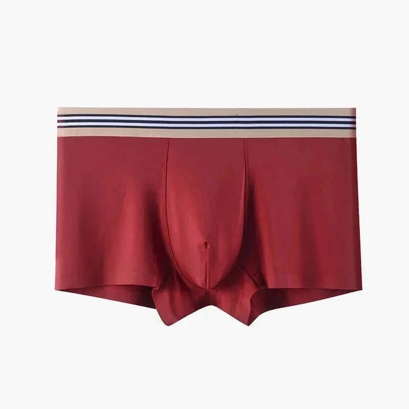 antibacterial fabric boxer briefs | mid-waist mens boxers | breathable cotton blend underwear | energy saving