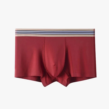 antibacterial fabric boxer briefs | mid-waist mens boxers | breathable cotton blend underwear | energy saving