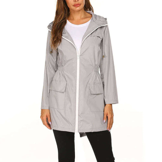 Waterproof Light Raincoat Hooded Windbreaker Mountaineering Jacket Women's Jacket Meifu Market