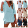V-neck Hooded Shirt With Pockets Fashion Sports Long-sleeved Split Shirts Tops For Women Clothing Meifu Market