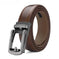 Men's Automatic Buckle Pure Cowhide Pant Belt Black Pattern - styled belt men's leather automatic buckle pure cowhide belt...