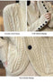 pure wool cardigan women | loose fit knitted coat | stand collar sweater | ultrasonic cleaning