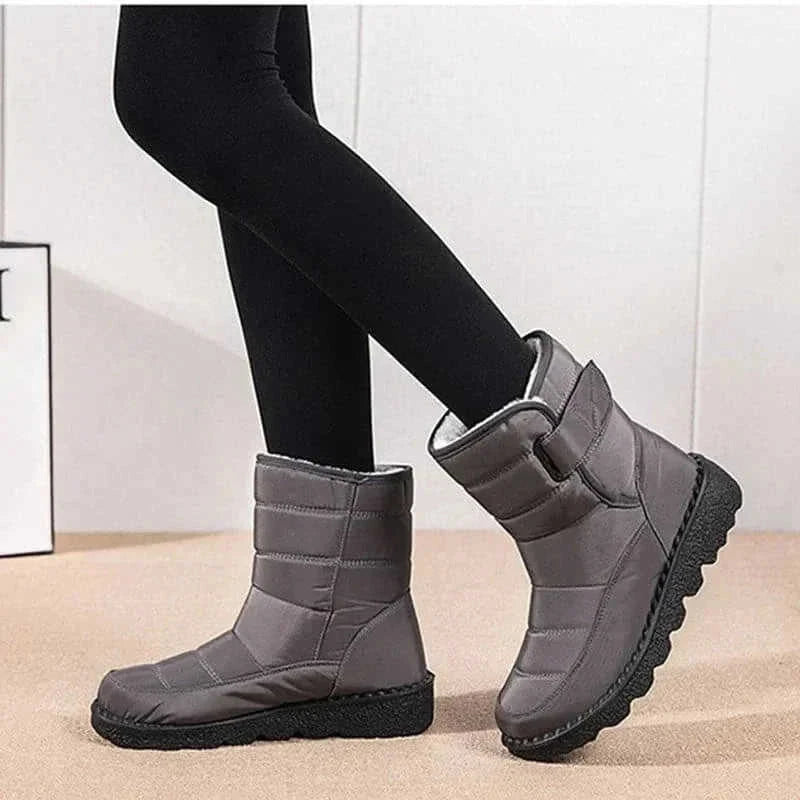 waterproof snow boots for women | thermal insulated winter boots | plush lined ankle boots | ultrasonic cleaning