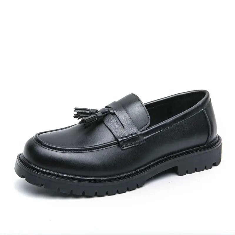 Business Fringed Leather Shoes Men's All-match Slip-on Meifu Market