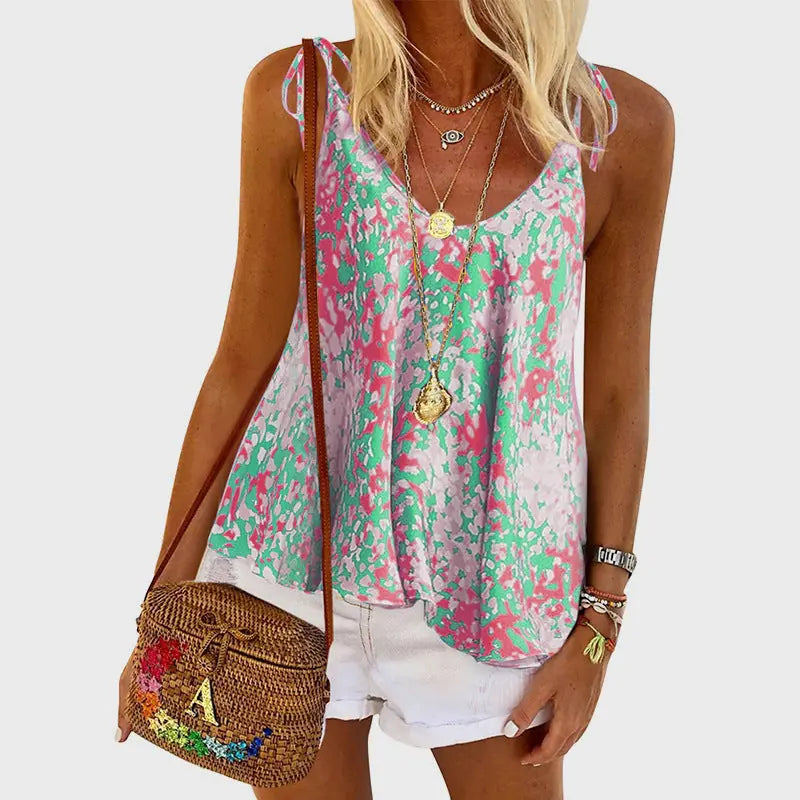 Digital printed floral vest sling 3XL - styled affordable digital printed floral sling vest review photo