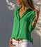 Long sleeve ladies lapel button shirt Meifu Market