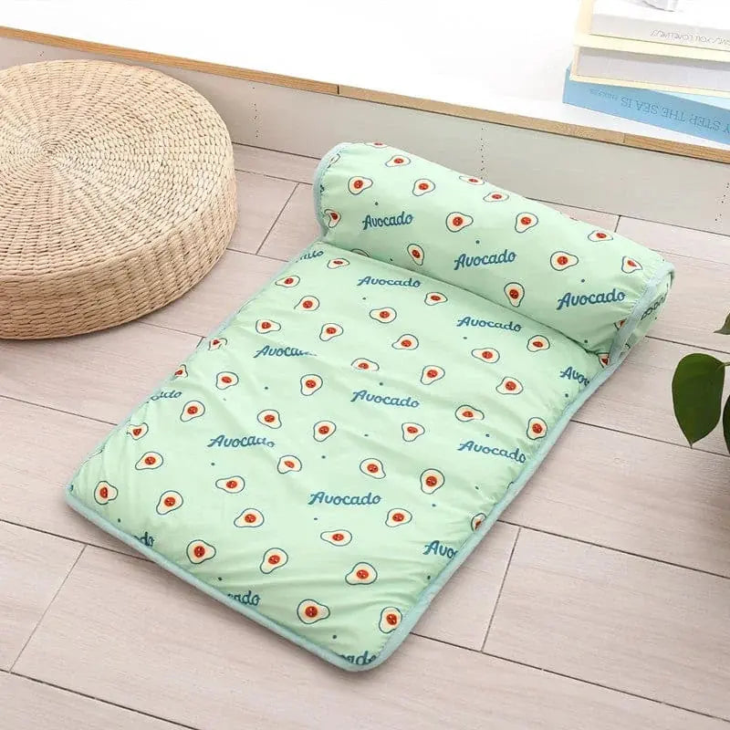 cooling dog mat for summer | breathable pet blanket | washable cat bed | energy saving
