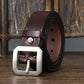 Thick Glossy Pure Cowhide Stainless Steel Belt meifu market