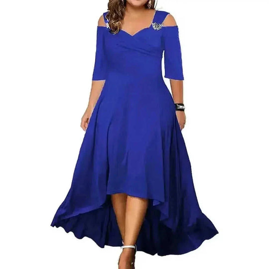 plus-size maxi dress | breathable cotton fabric | long sleeve summer dress | ultrasonic cleaning