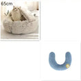 2-in-1 Dog & Cat Bed - Round Plush Warm Winter Pet House Meifu Market