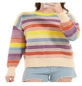 Women's Colorful Striped Sweater - Stylish Knit Pullover Meifu Market