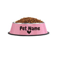 non-slip pet food bowl | personalized name dog bowl | heavy-duty pet water dish | ultrasonic cleaning