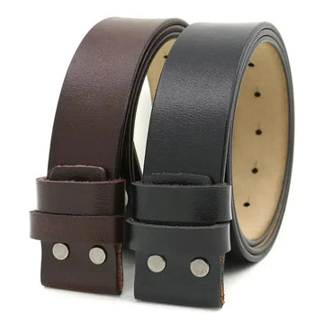 38cm No Buckle Men's Leather Belt meifu market