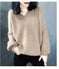 oversized wool blend sweater | v-neck cable knit pullover | long sleeve winter sweater | ultrasonic cleaning