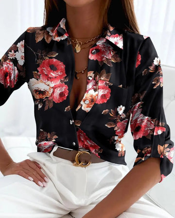 Fashion Long Sleeve Printed Shirt