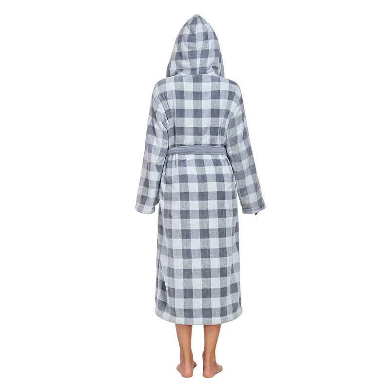 RONGTAI Luxury Plush Absorbency Robe For Women Extra Long Fleece Bathrobe With Hood & Pockets Warm Terry Cloth Loungewear Meifu Market