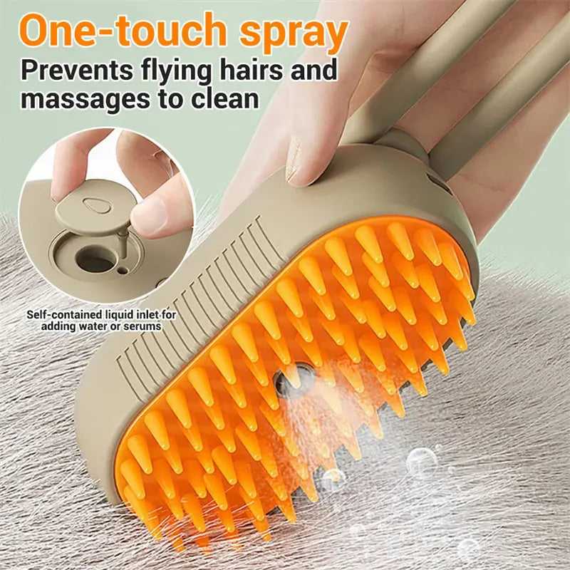 Cat Steam Brush Steamy Dog Brush 3 In 1 Electric Spray Cat Hair Brushes For Massage Pet Grooming Comb Hair Removal Combs Pet Products Meifu Market