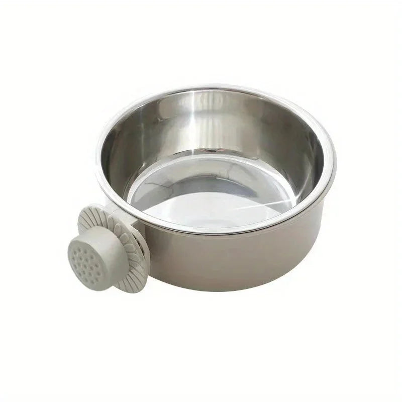 stainless-steel pet bowl | adjustable height dog feeder | durable non-slip dog bowl | energy saving