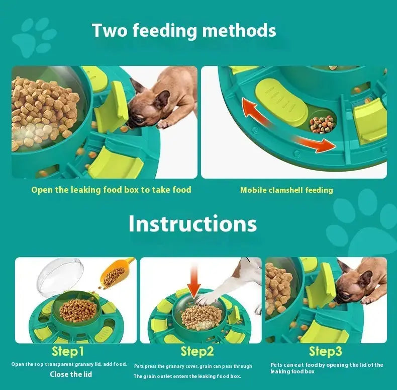 Interactive Dog Puzzle Toy For IQ Improvement And Slow Feeding Suitable For All Sizes Pets Nutritious Diet-Friendly Non-Electric Plastic Pets Game Pet Products Meifu Market