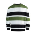 lightweight cotton blend pullover | striped long sleeve sweater | mens casual striped sweater | energy saving