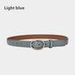 Women's Winter Jeans Strap Pant Belt Decoration Thin Belt Cowhide Black South Korea Simple meifu market