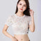 lace blouse for women | o-neck short sleeve top | fake collar blouse | ultrasonic cleaning