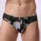 Men's Nylon Camouflage Print Briefs Mid-Rise Triangle Underwear Meifu Market