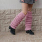 Autumn And Winter New Solid Color Mohair Long Tube Pile Style Foot Women's Fashion Casual Knitted Bunching Socks meifu market