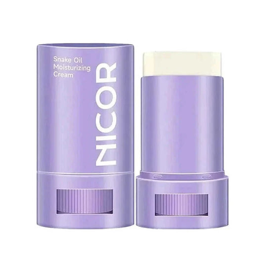 snake oil moisturizing balm stick | facial moisturizer for dry skin | neck firming skincare stick | energy saving