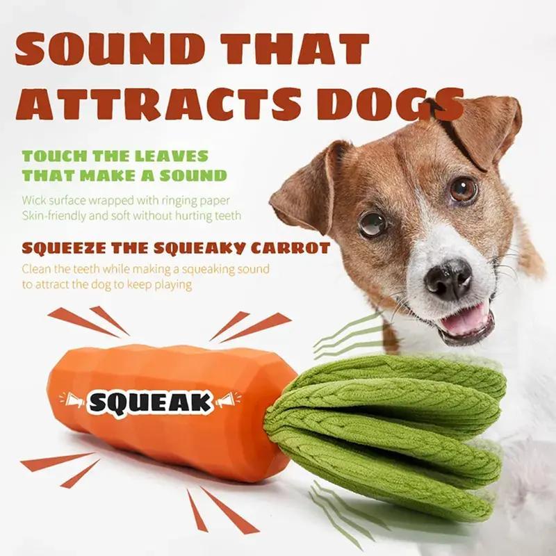 Rubber Carrot Dog Toy For Chewing Dogs, For Training And Cleaning, Durable Interactive Toy For Puppies And Medium-sized Dogs Meifu Market