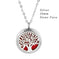 stainless steel pendant necklace | tree of life diffuser necklace | essential oil jewelry for women | energy saving