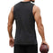 Mens Fashionable Casual Printed Sleeveless Vest 2XL - back view