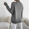 Autumn And Winter Half-high Collar Pullover Women's Fashion Solid Color Loose Knitted Top Meifu Market