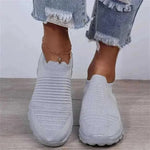 Knit Sock Shoes Women Comfortable Flats Shoes Walking Running Sneakers