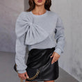 Loose Slimming Bow Long Sleeve Sweater Meifu Market