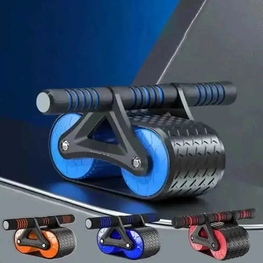 automatic rebound ab wheel | double wheel abdominal roller | stainless steel ab exerciser | ultrasonic cleaning