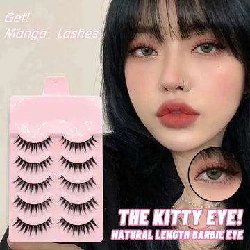anime false eyelashes | cosplay lashes set | natural wispy eyelashes | ultrasonic cleaning