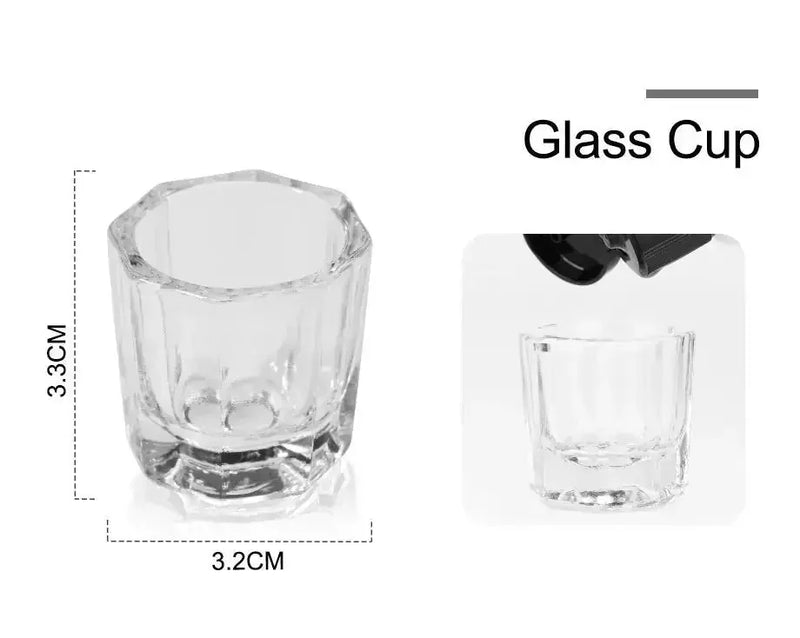 professional acrylic nail kit | glass dappen dish included | acrylic liquid and powder set | energy saving