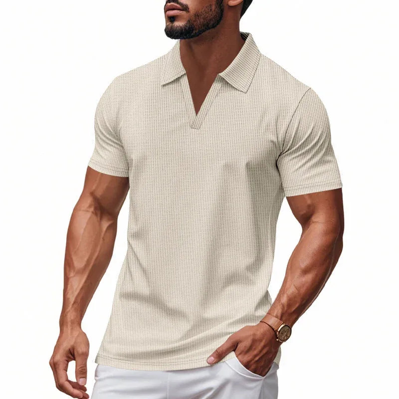 moisture-wicking fabric | breathable polo shirt | loose fit mens shirt | energy saving