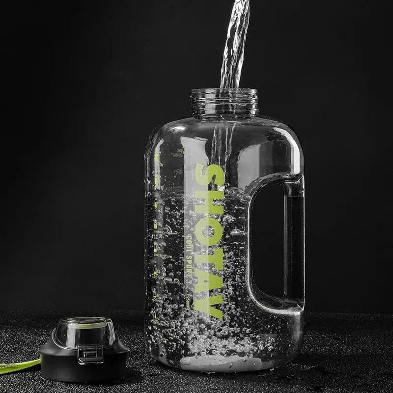 leak-proof flip-top lid | portable gym water bottle | workout hydration for running | ultrasonic cleaning