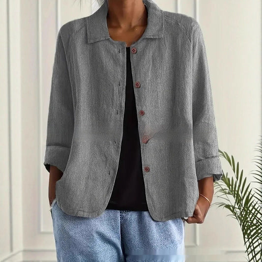 Women's Spring And Summer New All-match Collar Slimming Cardigan Coat