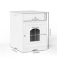 Wooden Pet House Cat Litter Box Enclosure, Side Table, Indoor Crate Meifu Market