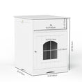 Wooden Pet House Cat Litter Box Enclosure, Side Table, Indoor Crate Meifu Market
