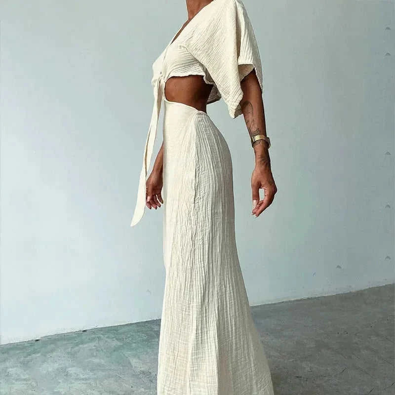 stretch-fabric midi dress | breathable summer dress | slim fit bodycon dress | ultrasonic cleaning