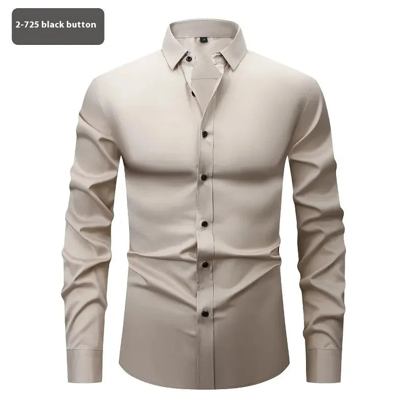 four-way stretch fabric | moisture-wicking long sleeve shirt | slim fit stretch shirt | ultrasonic cleaning