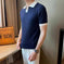 Jacquard Polo Slim-Fit — Men's Stretch Knit for Smart Casual