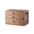 solid walnut wood construction | four drawer jewelry organizer | large capacity jewelry armoire | energy saving
