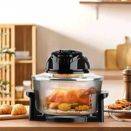 intelligent visual air fryer | 55 quart capacity air fryer | digital touchscreen air fryer | ultrasonic cleaning