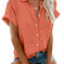 polyester v-neck shirt | white work shirt with pockets | durable polyester fabric | ultrasonic cleaning